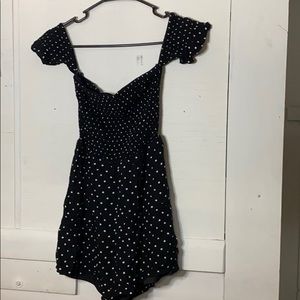 Charlotte Russe polka dotted romper